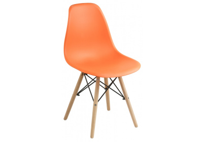 Стул деревянный Eames PC-015 orange. Фото