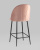 Стул полубарный Логан велюр пыльно-розовый фото Стул полубарный Логан велюр пыльно-розовый. Фото №7