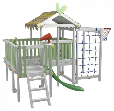 Комплекс игровой ДК10Б, бирюзовый, серый фото Комплекс игровой ДК10Б, бирюзовый, серый. Фото №5