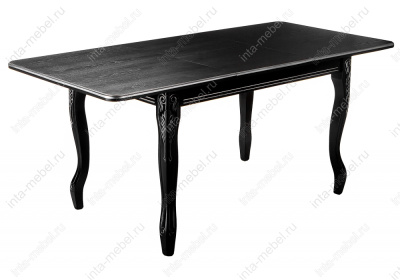 Стол деревянный Каллисто патина серебро. Фото