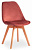 Стул Secret De Maison TULIP SOFT (mod. 74) / / 1 шт. в упаковке вельвет/дерево , 54 х 47 х 83 см , коралловый (HLR 44)/натуральный