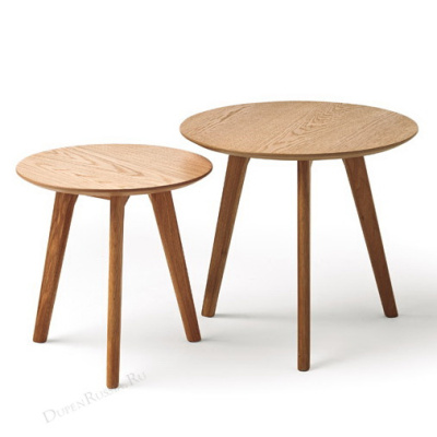 Комплект из двух круглых столиков CT-911 Дуб. Фото №3