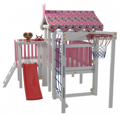 Комплекс игровой ДК10Р, розовый, серый. Фото №3