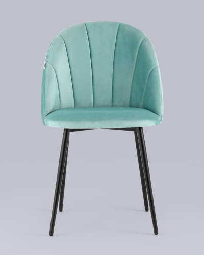 Стул Логан велюр пыльно-голубой. Фото №5