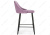 Барный стул Джама лавандовый / черный матовый фото Барный стул Джама лавандовый / черный матовый. Фото №3