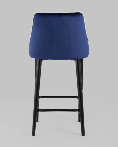 Стул полубарный Коби велюр синий. Фото №6