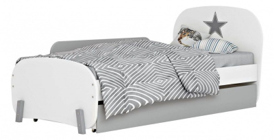 Ограничитель для кровати Polini kids Mirum 1910, серый. Фото