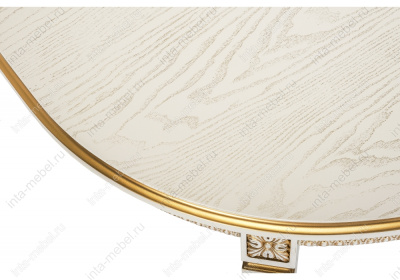 Стол деревянный Aviano молочный с патиной. Фото №4