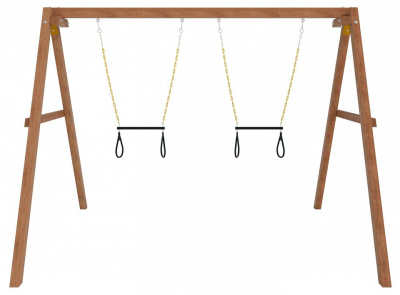 Качели детские Р911-31, коричневый. Фото №4