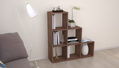 Стеллаж Polini Home Smart, коричневый. Фото №5